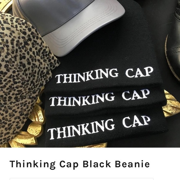 Thinking Cap Black Beanie - Picture 2 of 3